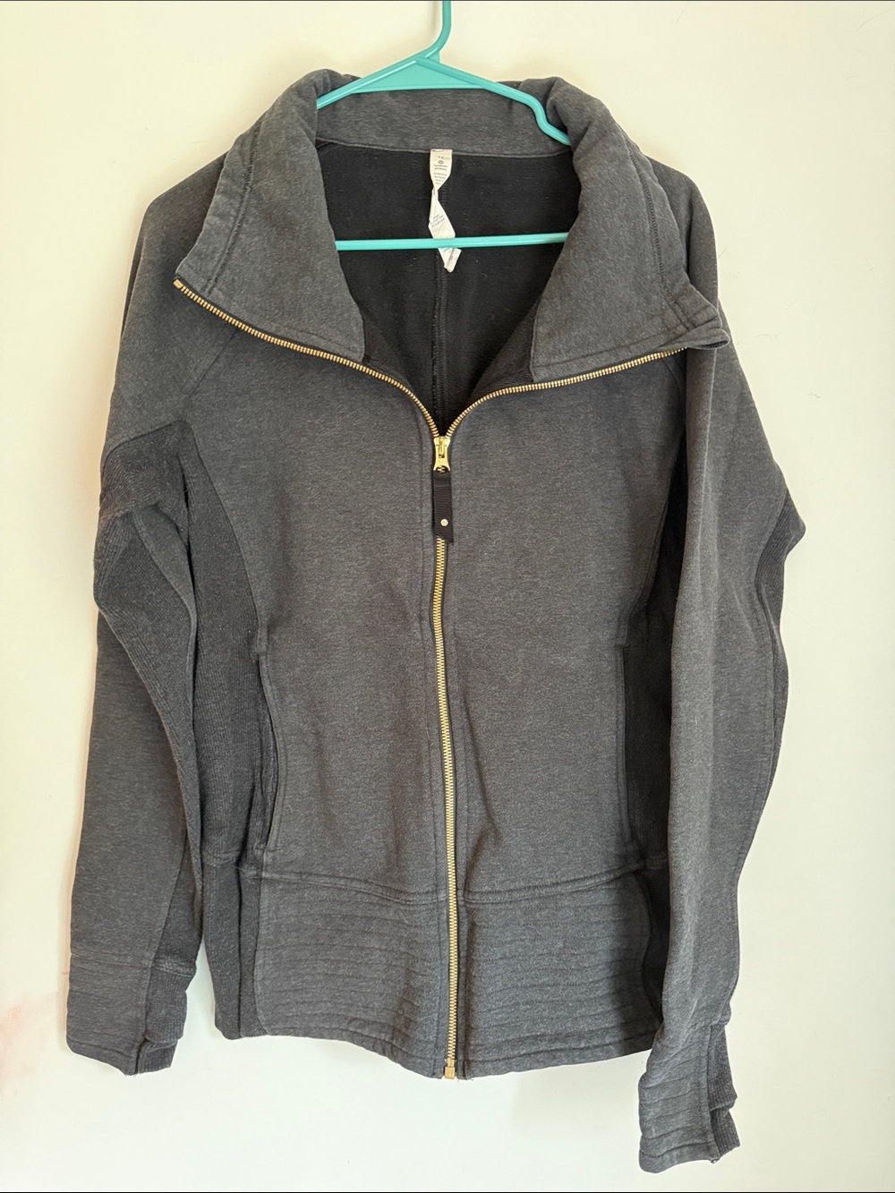 Lululemon grey full zip sweatshirt sz 12